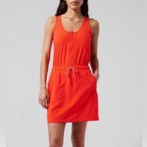 Athleta Expedition Cinch Waist Tank Dress Romper Size 14